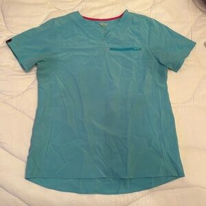 Scrubaid Blue V-Neck Scrub Top
